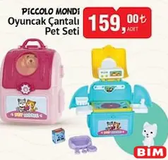 PİCCOLO MONDİ OYUNCAK ÇANTALI PET SETİ